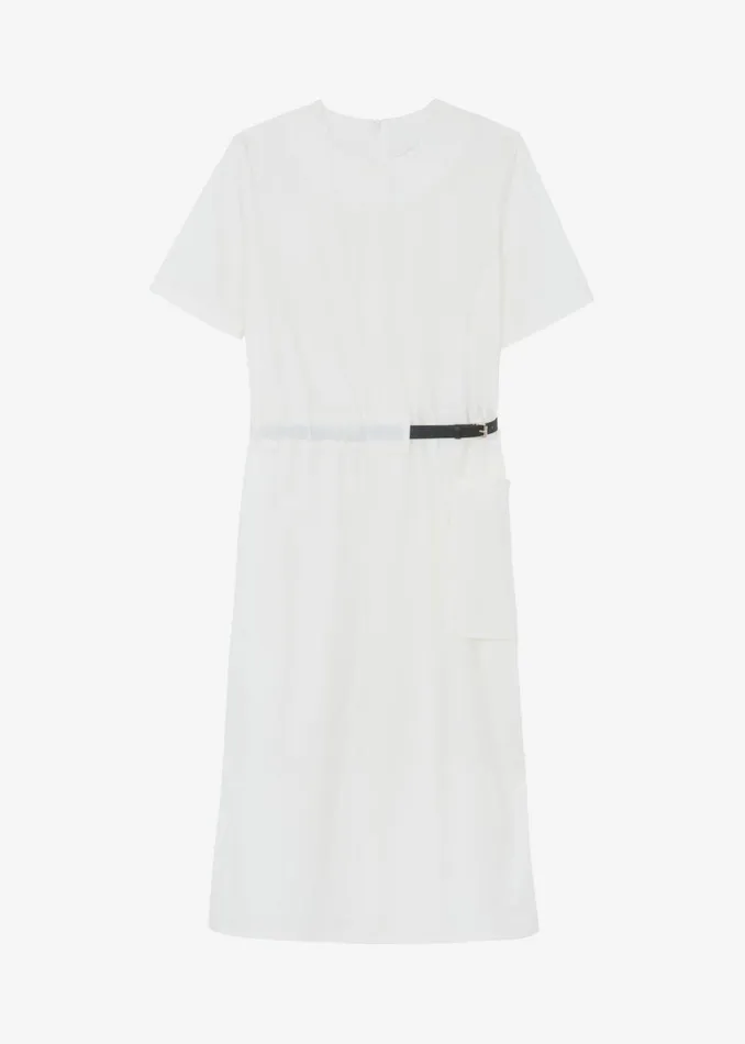 The Frankie Shop Claire Belted Maxi Dress 8211 White Shop Dresses