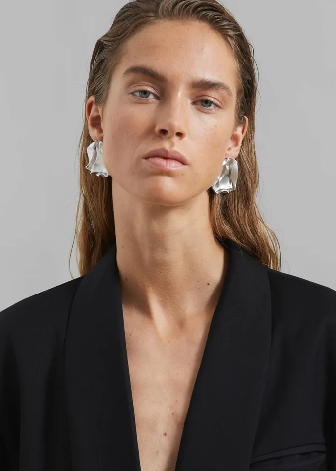 The Frankie Shop Completedworks Groundswell Earrings 8211 Platinum Shop Accessories