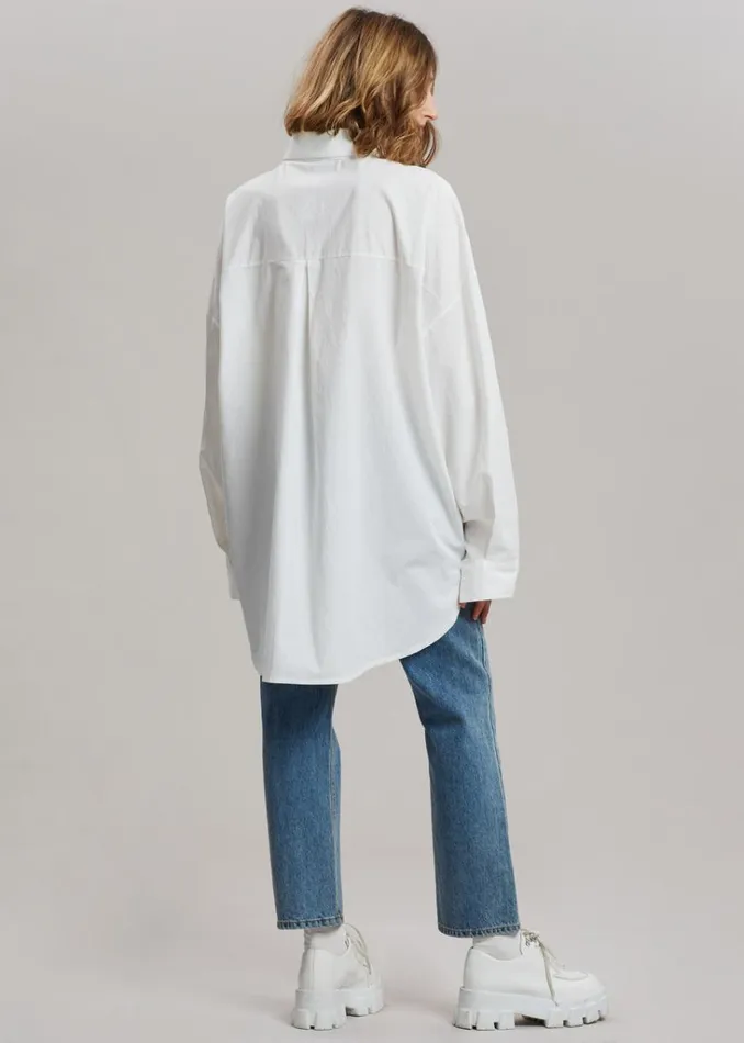 The Frankie Shop Elide Shirt 8211 Optic White Shop Tops