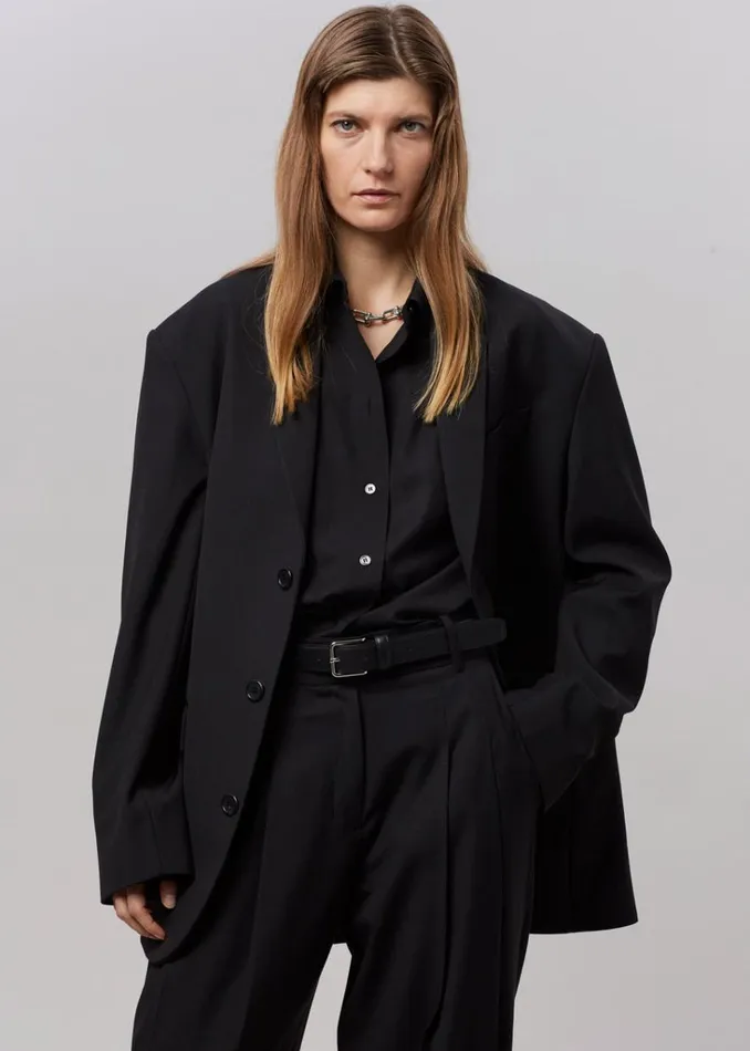 The Frankie Shop Gelso Oversized Blazer 8211 Black Shop Suits