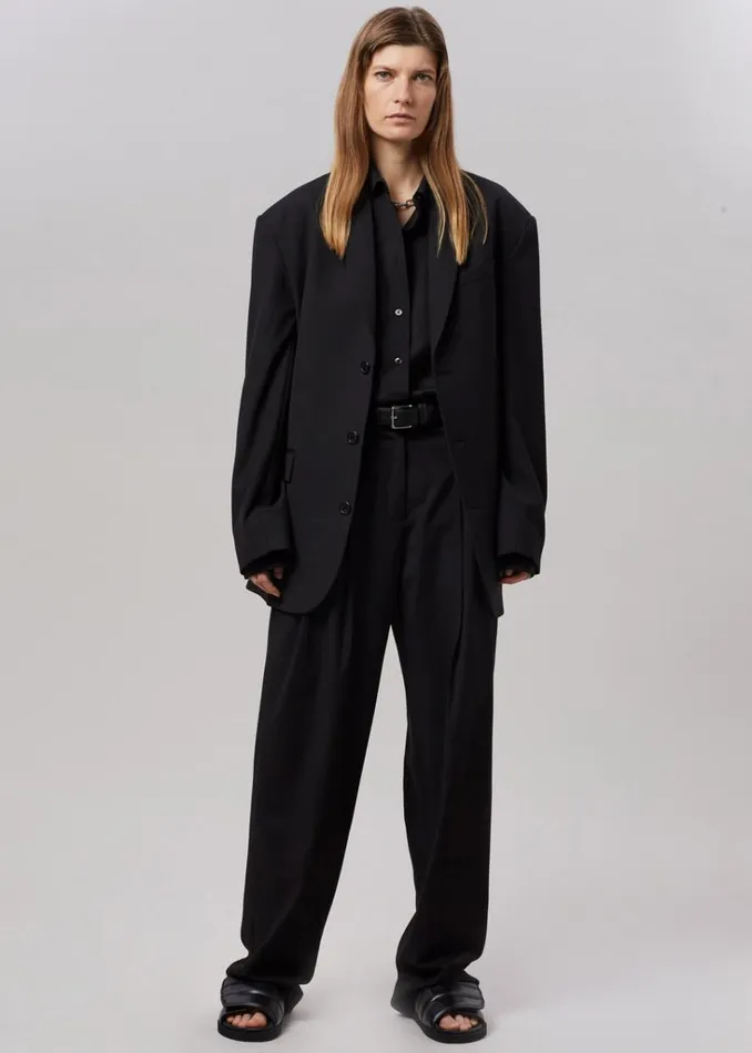 The Frankie Shop Gelso Oversized Blazer 8211 Black Shop Suits