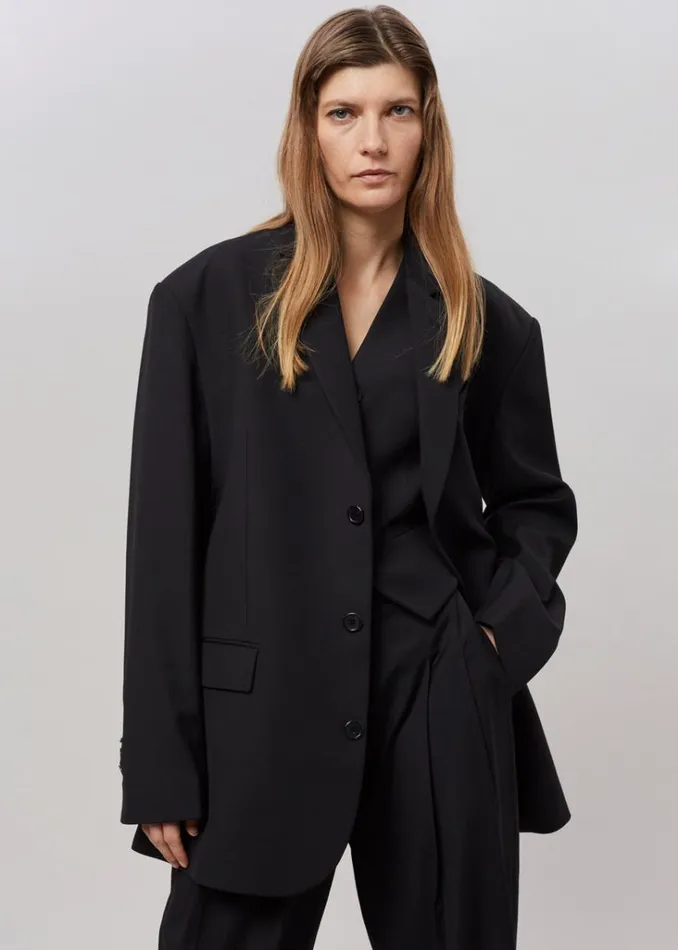 The Frankie Shop Gelso Oversized Blazer 8211 Black Shop Suits