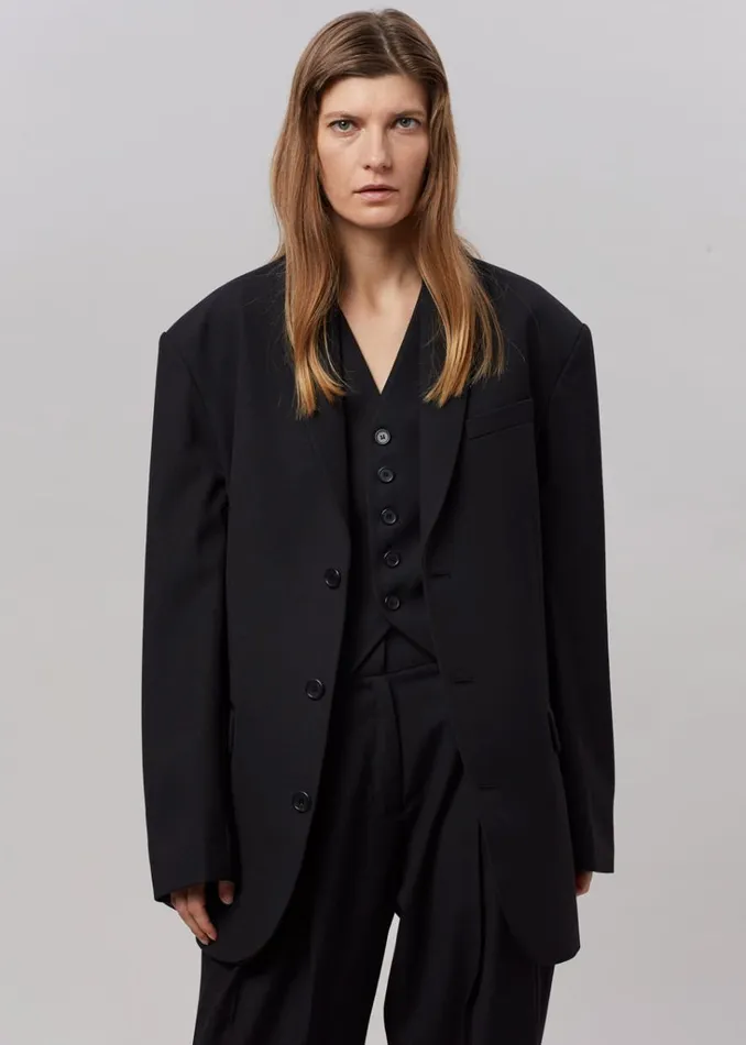 The Frankie Shop Gelso Oversized Blazer 8211 Black Shop Suits