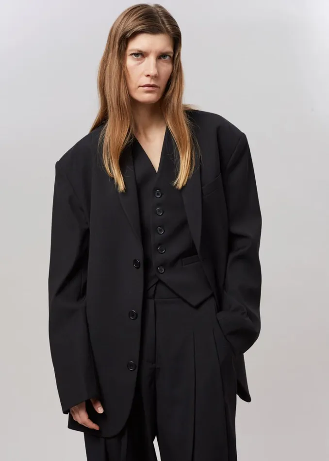 The Frankie Shop Gelso Oversized Blazer 8211 Black Shop Suits