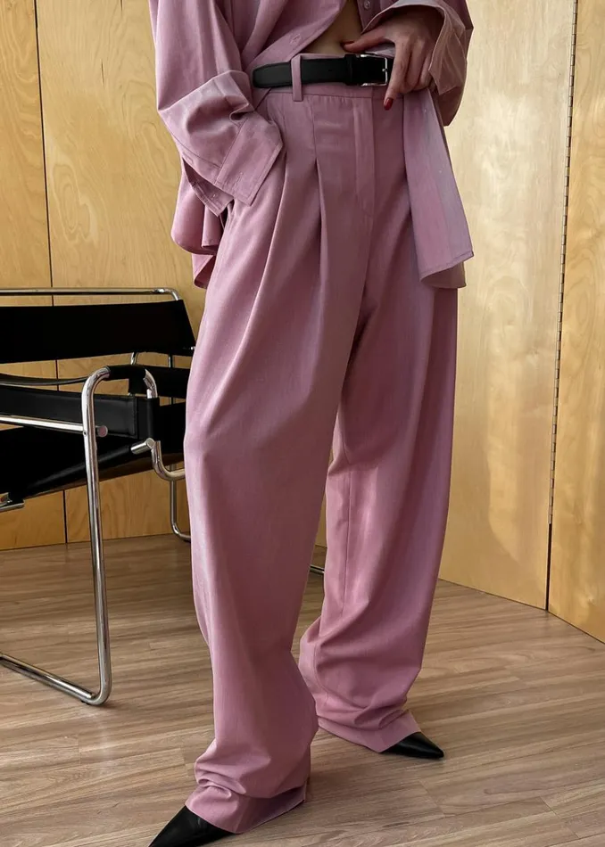 The Frankie Shop Gelso Pleated Trousers 8211 Rose Shop Clothing