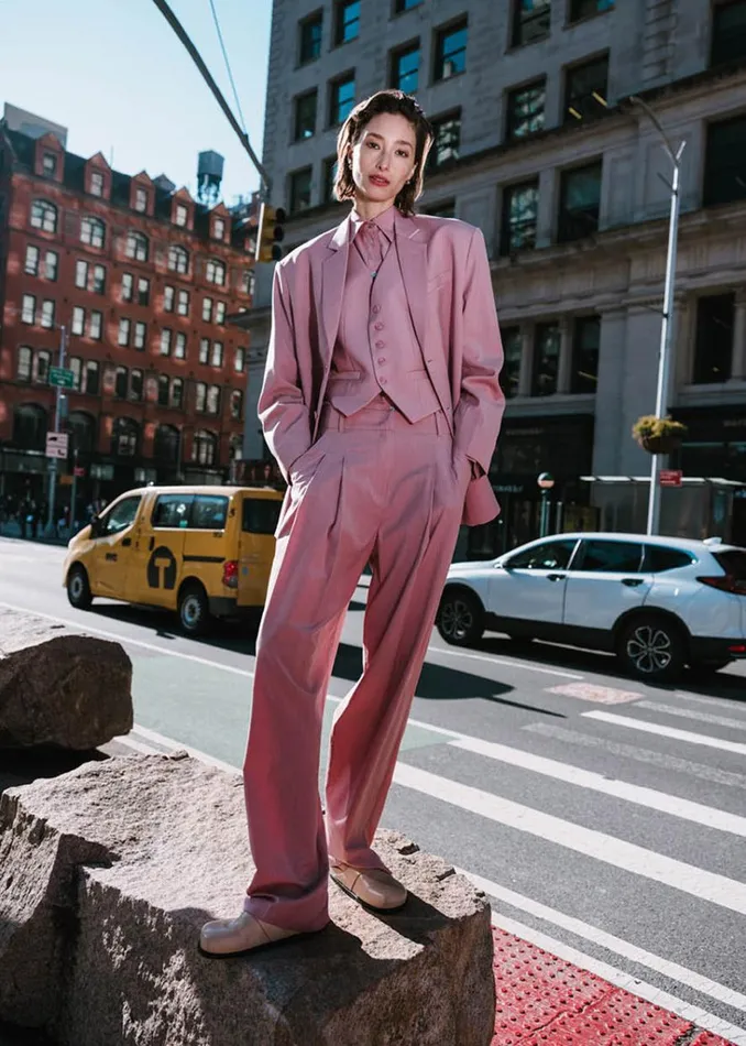 The Frankie Shop Gelso Pleated Trousers 8211 Rose Shop Clothing