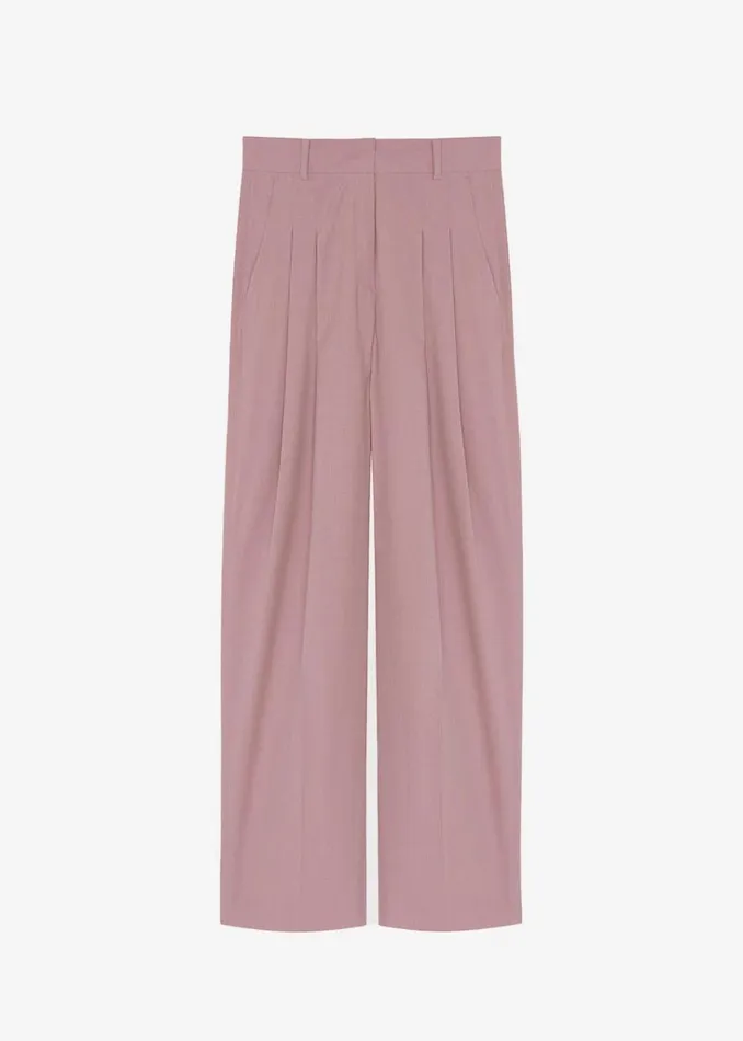 The Frankie Shop Gelso Pleated Trousers 8211 Rose Shop Clothing