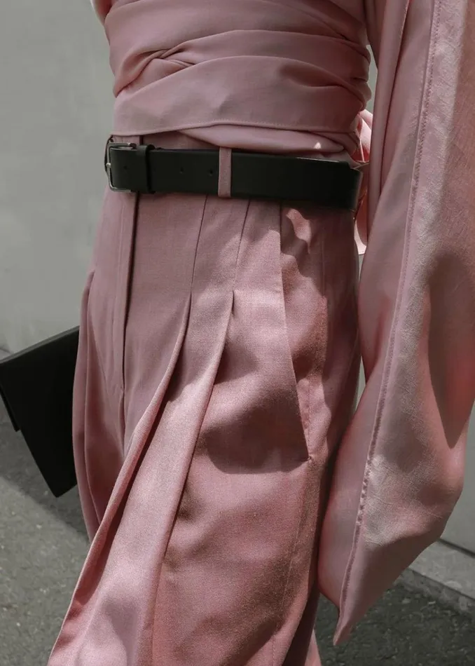 The Frankie Shop Gelso Pleated Trousers 8211 Rose Shop Clothing