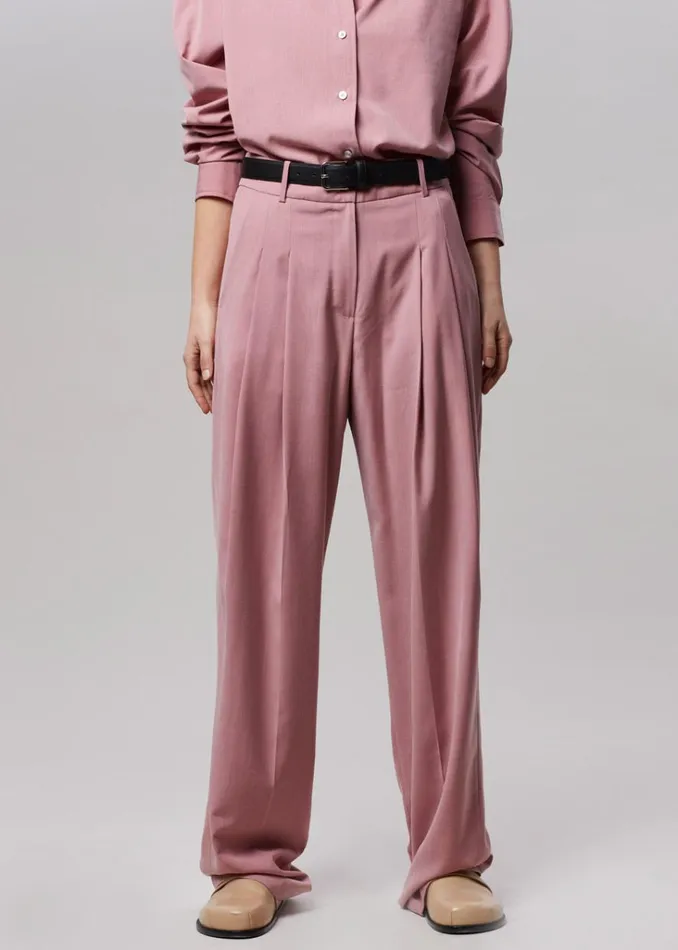 The Frankie Shop Gelso Pleated Trousers 8211 Rose Shop Clothing