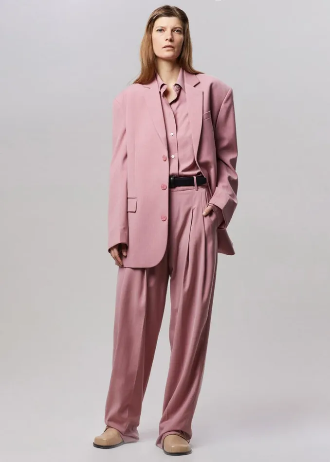 The Frankie Shop Gelso Pleated Trousers 8211 Rose Shop Clothing