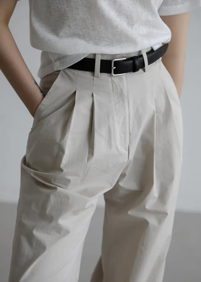 The Frankie Shop Jayden Wide Pants 8211 Taupe Shop Bottoms