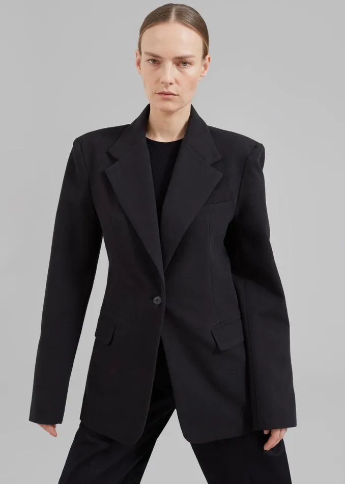 The Frankie Shop Lasla Blazer 8211 Black Shop Outerwear