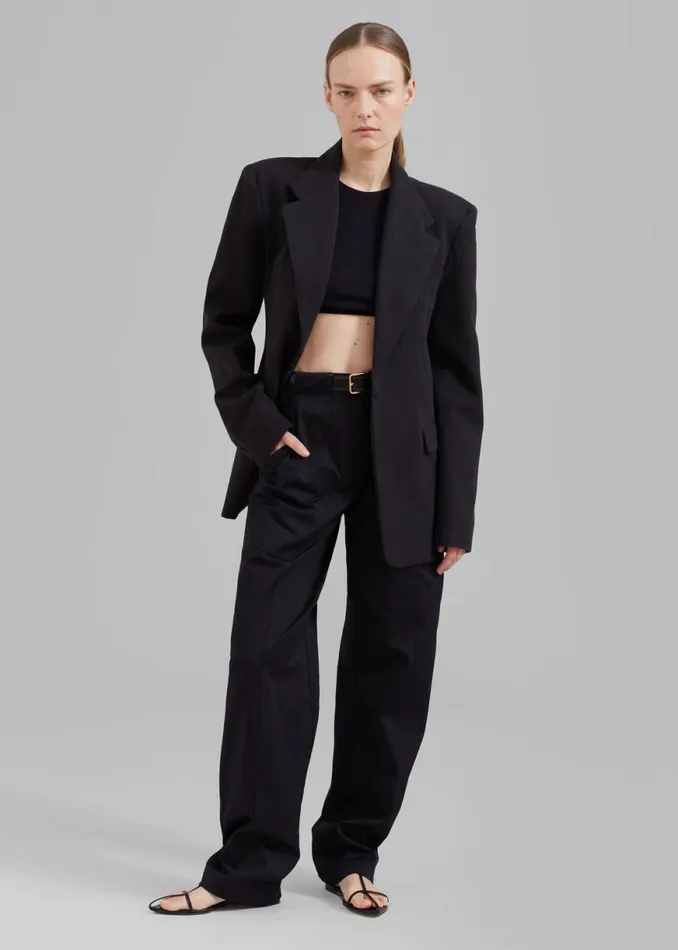 The Frankie Shop Lasla Blazer 8211 Black Shop Outerwear