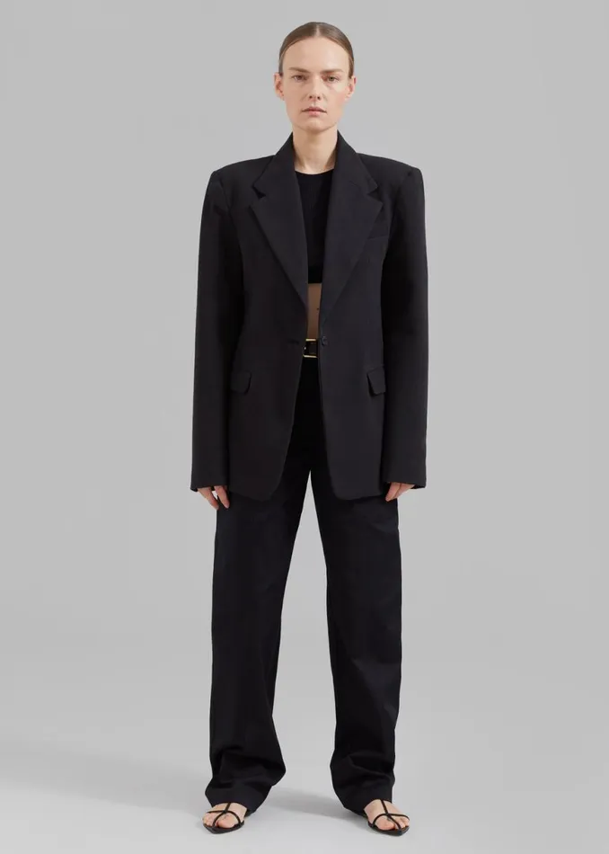 The Frankie Shop Lasla Blazer 8211 Black Shop Outerwear