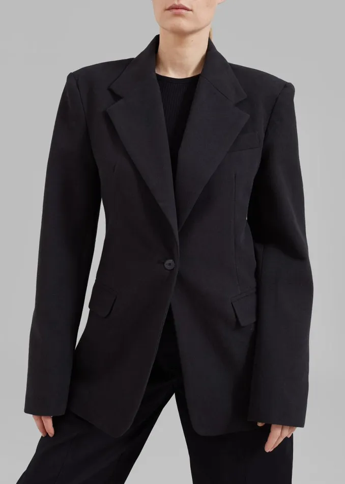 The Frankie Shop Lasla Blazer 8211 Black Shop Outerwear