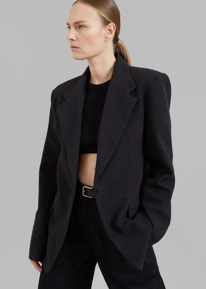 The Frankie Shop Lasla Blazer 8211 Black Shop Outerwear