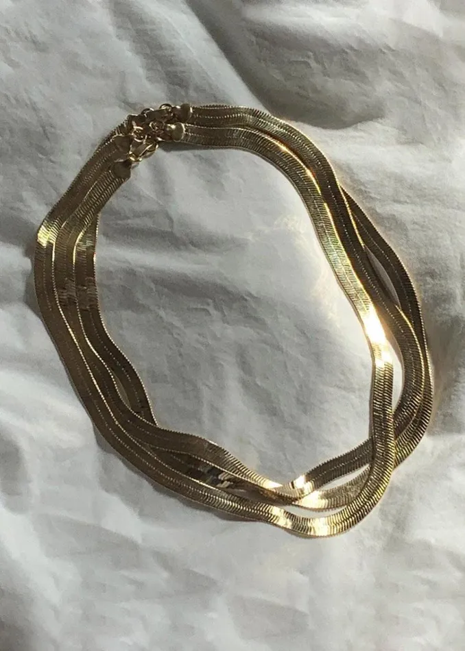 The Frankie Shop Laura Lombardi Omega Chain Necklace 8211 Gold Shop Accessories