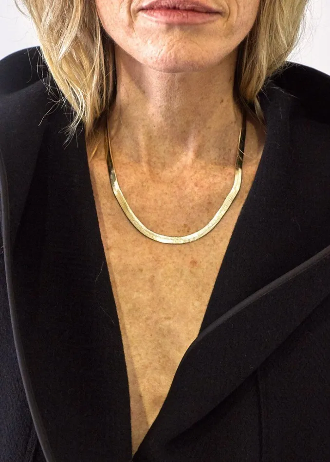 The Frankie Shop Laura Lombardi Omega Chain Necklace 8211 Gold Shop Accessories