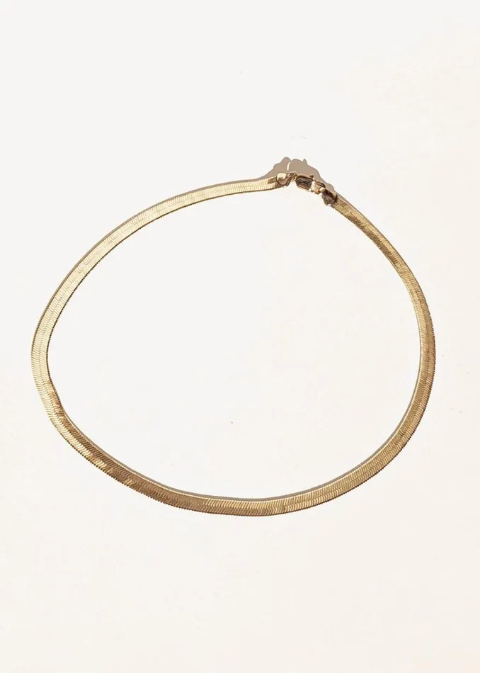 The Frankie Shop Laura Lombardi Omega Chain Necklace 8211 Gold Shop Accessories