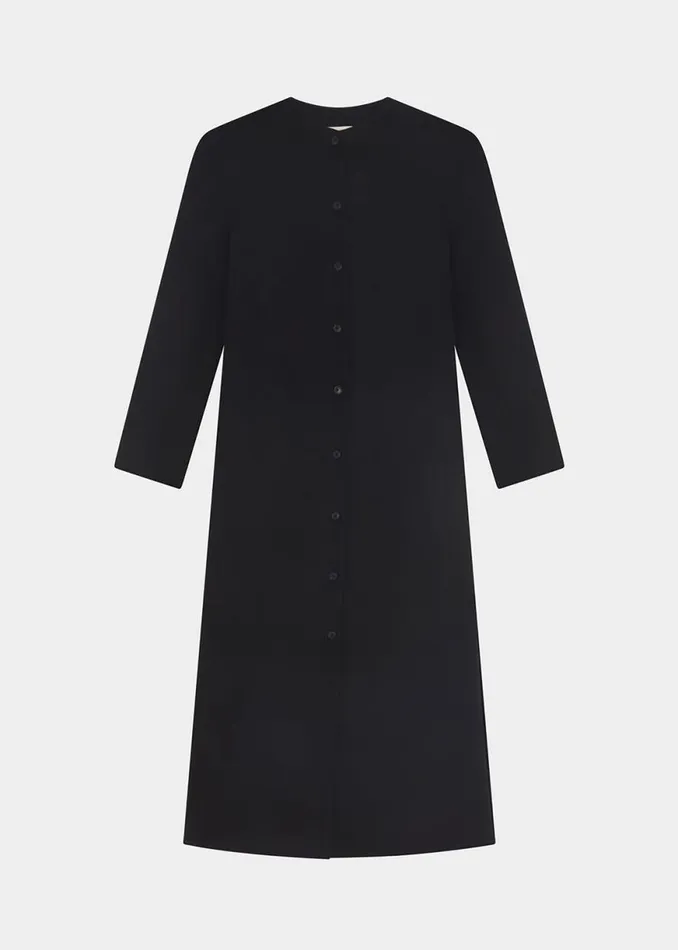 The Frankie Shop Loulou Studio Martil Long Coat 8211 Black Shop Clothing