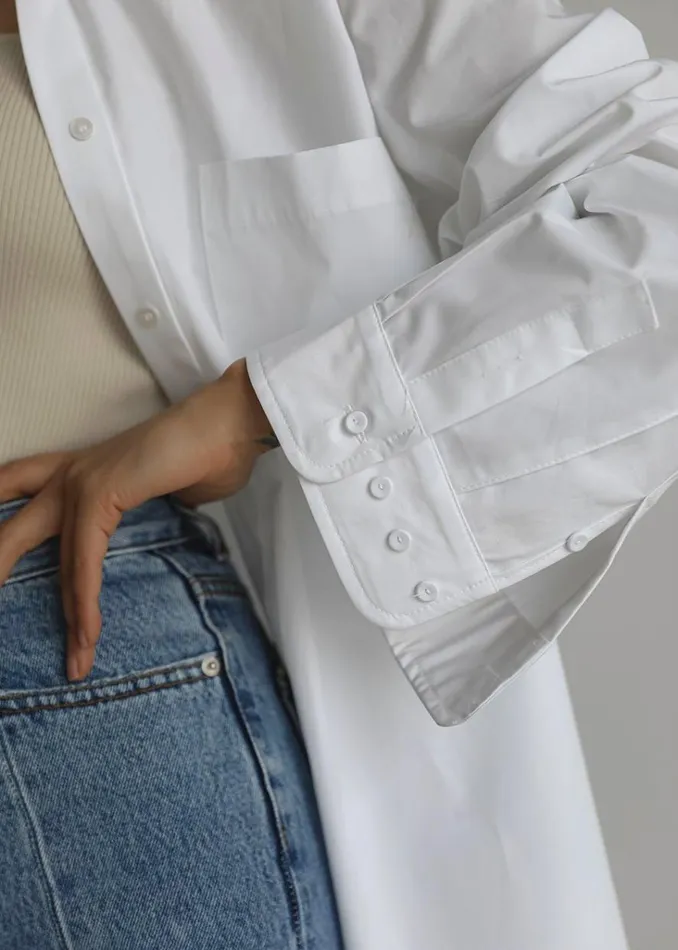 The Frankie Shop Mayim Oversized Shirt 8211 White Shop Tops