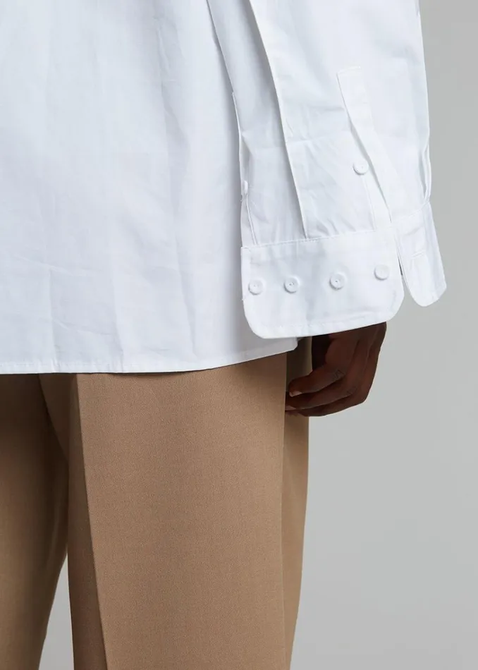 The Frankie Shop Mayim Oversized Shirt 8211 White Shop Tops