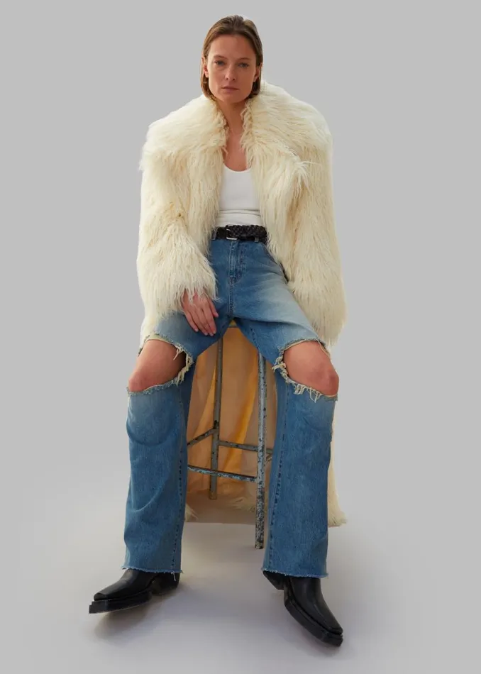 The Frankie Shop Melbourne Ripped Jeans 8211 Worn Wash Shop Denim
