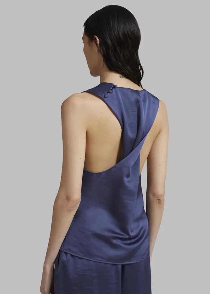 The Frankie Shop Samse Samse Ellie Top 8211 Nightshadow Blue Shop Tops