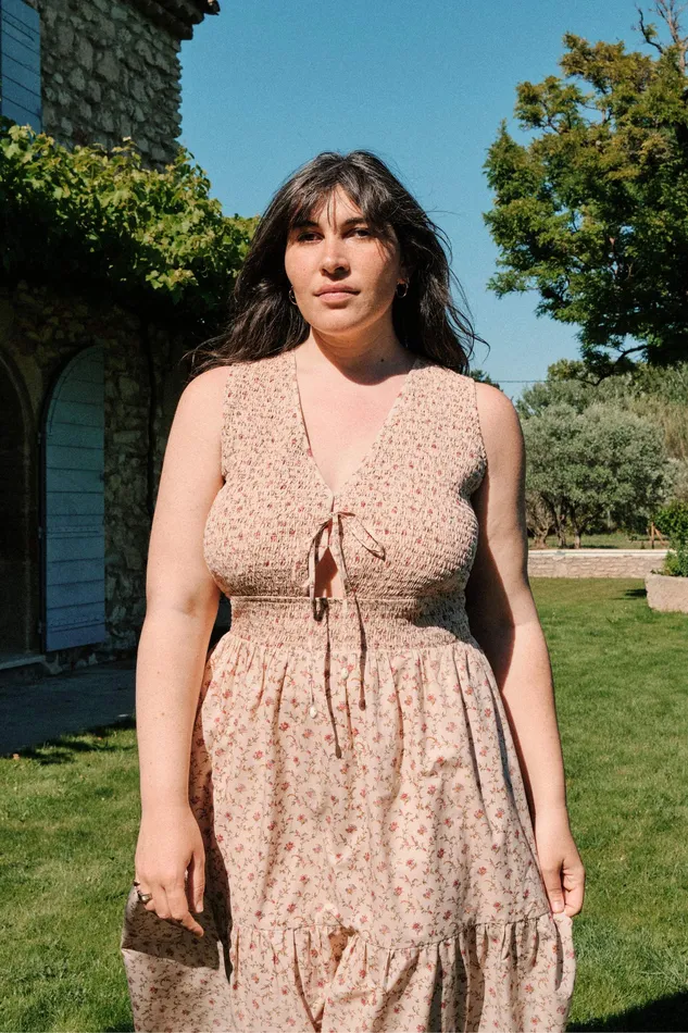 The Mika Dress Extended Summer Trellis Extended Sizing Christy Dawn Women