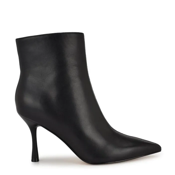 Therin Dress Booties Black Leather Women Nine West Boots and Booties