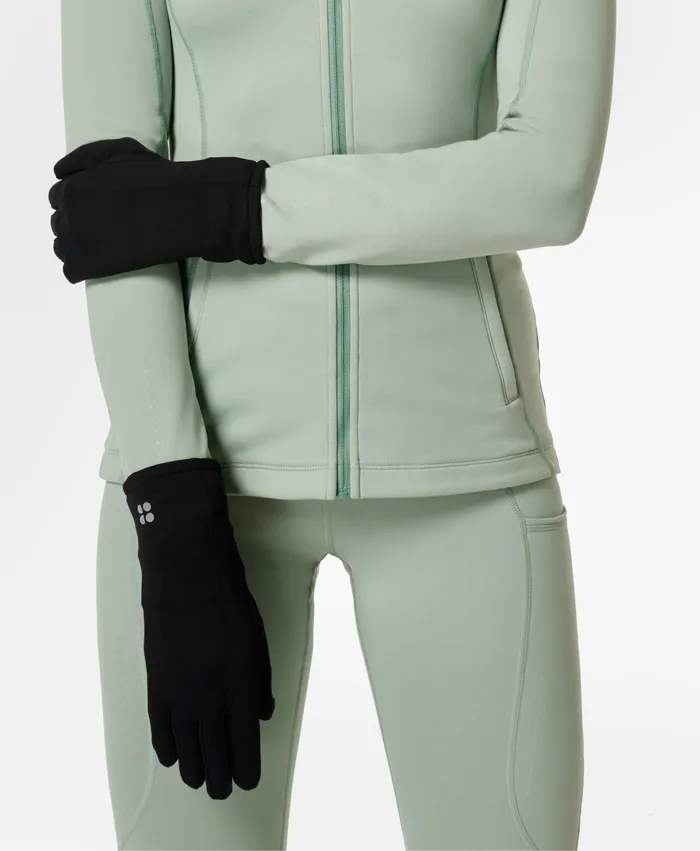 Therma Run Gloves Black Women Hats Scarves Gloves Sweaty Betty