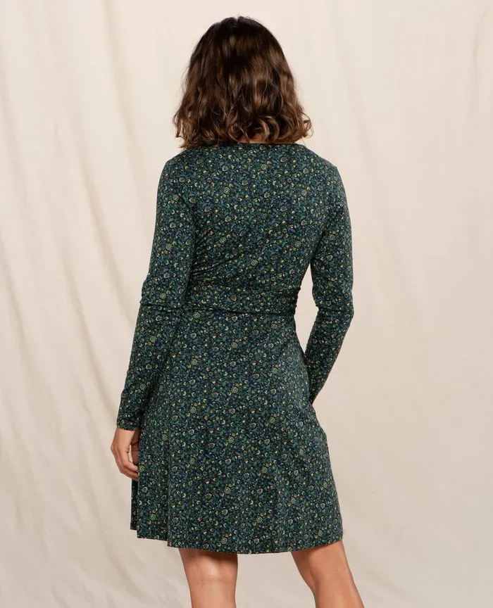 ToadandCo Dresses Cue Wrap Long Sleeve Dress Big Sky Vine Print 8211 Women039s