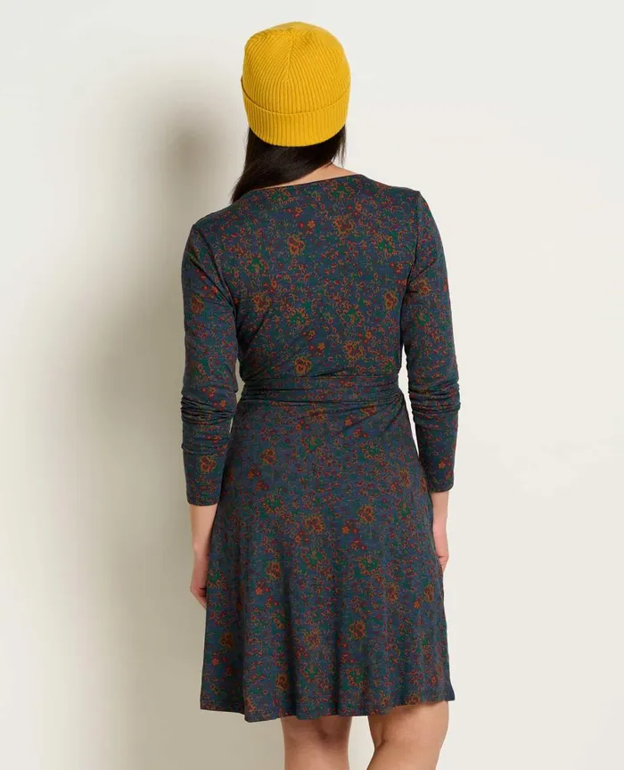 ToadandCo Dresses Cue Wrap Long Sleeve Dress True Navy Paisley Print 8211 Women039s