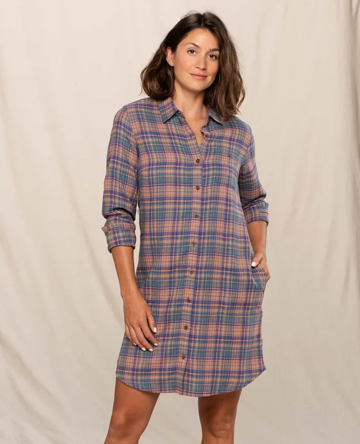 ToadandCo Flannels ReForm Flannel Shirtdress Fawn 8211 Women039s