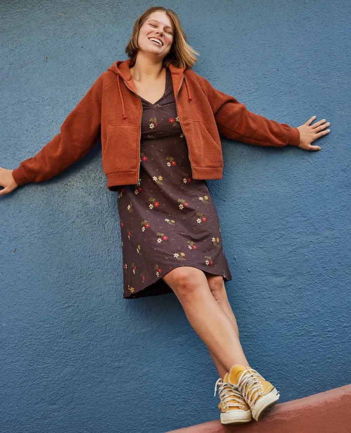 ToadandCo Jackets and Layers Whitney Terry Zip Hoodie Cinnamon 8211 Women039s