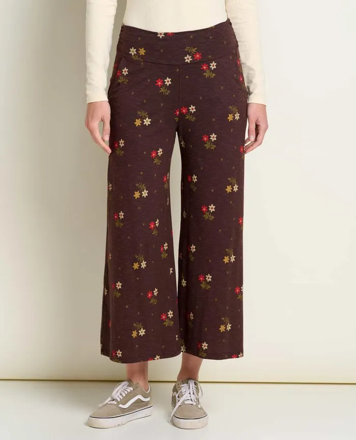 ToadandCo Pants Chaka Wide Leg Pant Carob Duo Print 8211 Women039s
