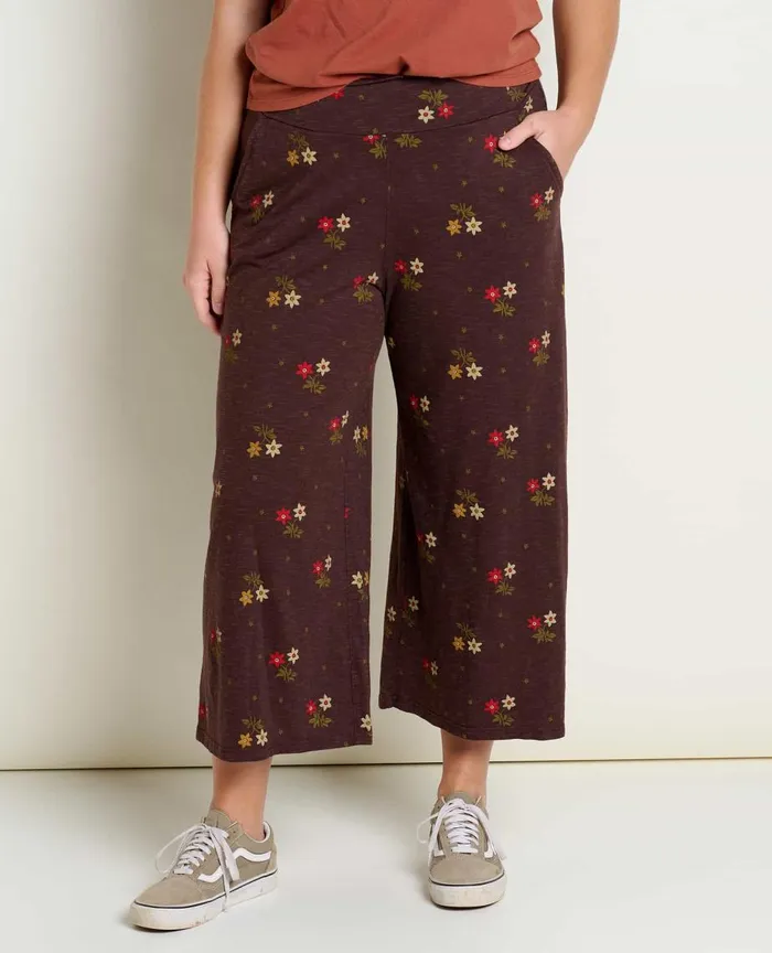 ToadandCo Pants Chaka Wide Leg Pant Carob Duo Print 8211 Women039s