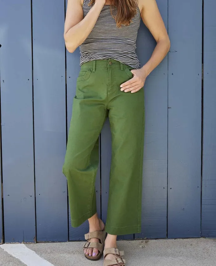 ToadandCo Pants Earthworks Wide Leg Pant Pasture 8211 Women039s