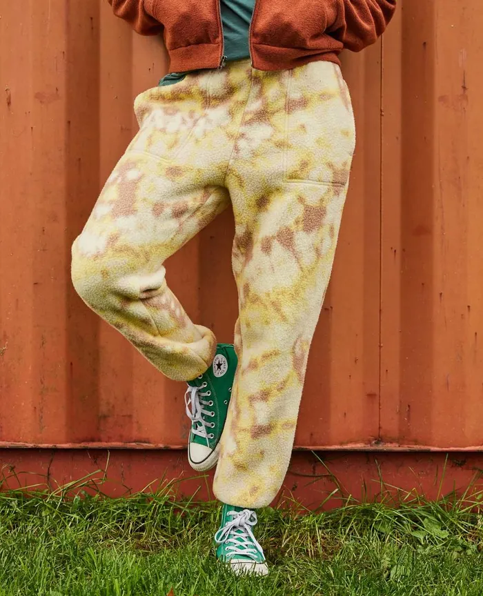 ToadandCo Pants Women039s Campo Fleece Jogger Barley Tie Dye Print 8211 Women039s