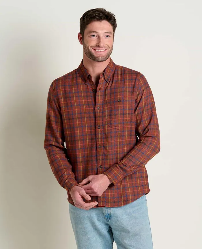 ToadandCo Shirts Airsmyth Long Sleeve Shirt Dark Roast 8211 Men039s