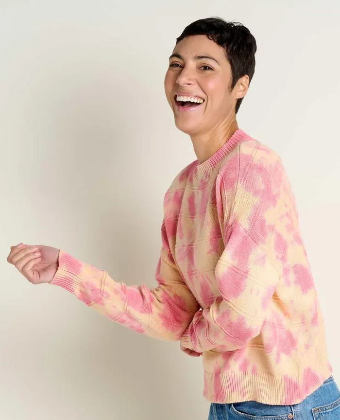 ToadandCo Sweaters Bianca II Crew Sweater Taffy Tie Dye 8211 Women039s