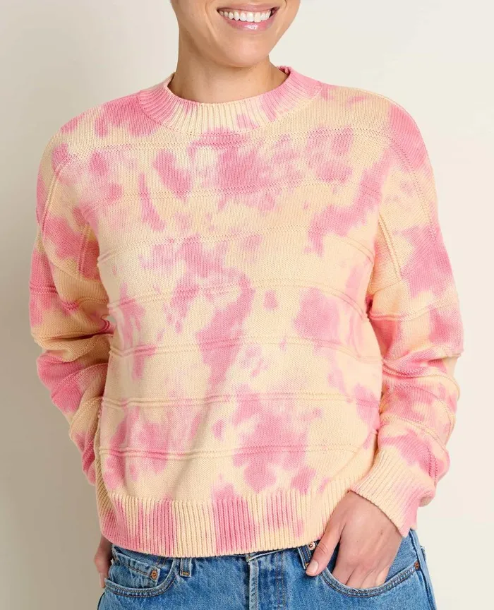 ToadandCo Sweaters Bianca II Crew Sweater Taffy Tie Dye 8211 Women039s