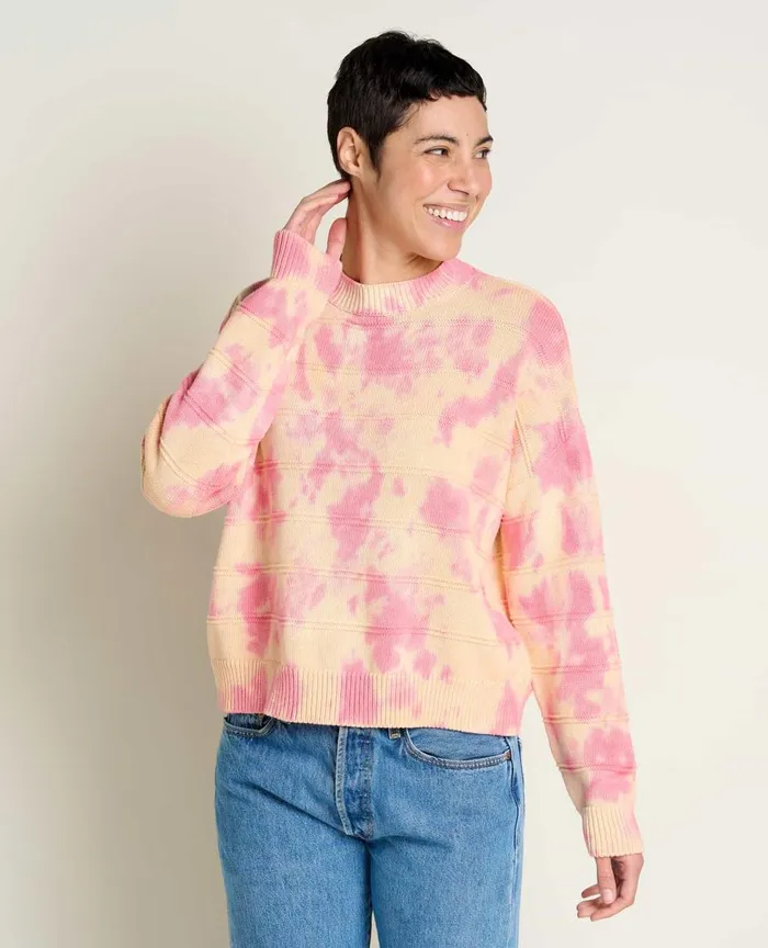 ToadandCo Sweaters Bianca II Crew Sweater Taffy Tie Dye 8211 Women039s