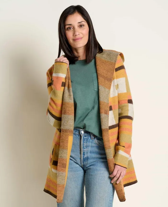 ToadandCo Sweaters Merino Heartfelt Hoodie Papaya 8211 Women039s