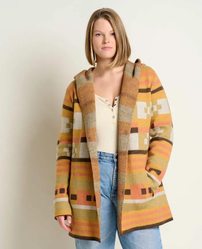 ToadandCo Sweaters Merino Heartfelt Hoodie Papaya 8211 Women039s