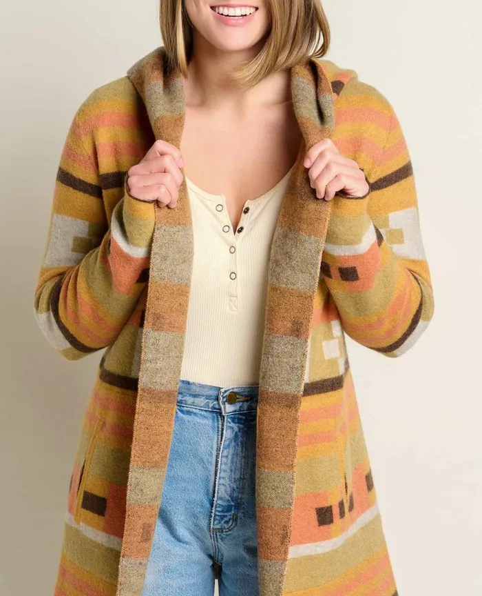 ToadandCo Sweaters Merino Heartfelt Hoodie Papaya 8211 Women039s