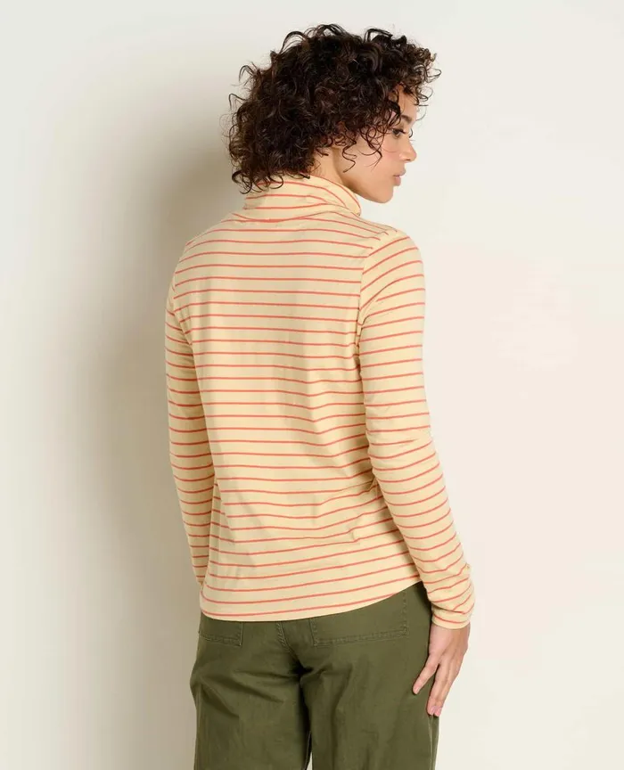 ToadandCo Tops and TShirts Maisey Long Sleeve TNeck Papaya Bold Stripe 8211 Women039s
