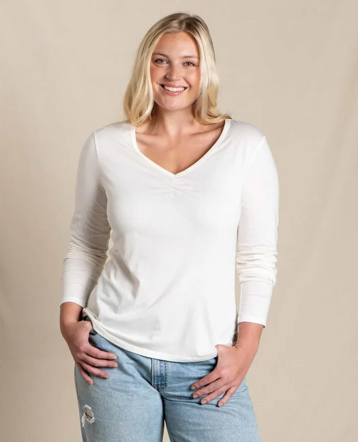 ToadandCo Tops and TShirts Rose Long Sleeve Tee Egret 8211 Women039s