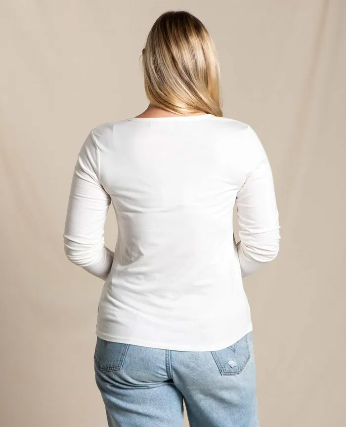 ToadandCo Tops and TShirts Rose Long Sleeve Tee Egret 8211 Women039s
