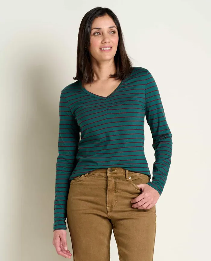ToadandCo Tops and TShirts Rose Long Sleeve Tee Port Bold Stripe 8211 Women039s